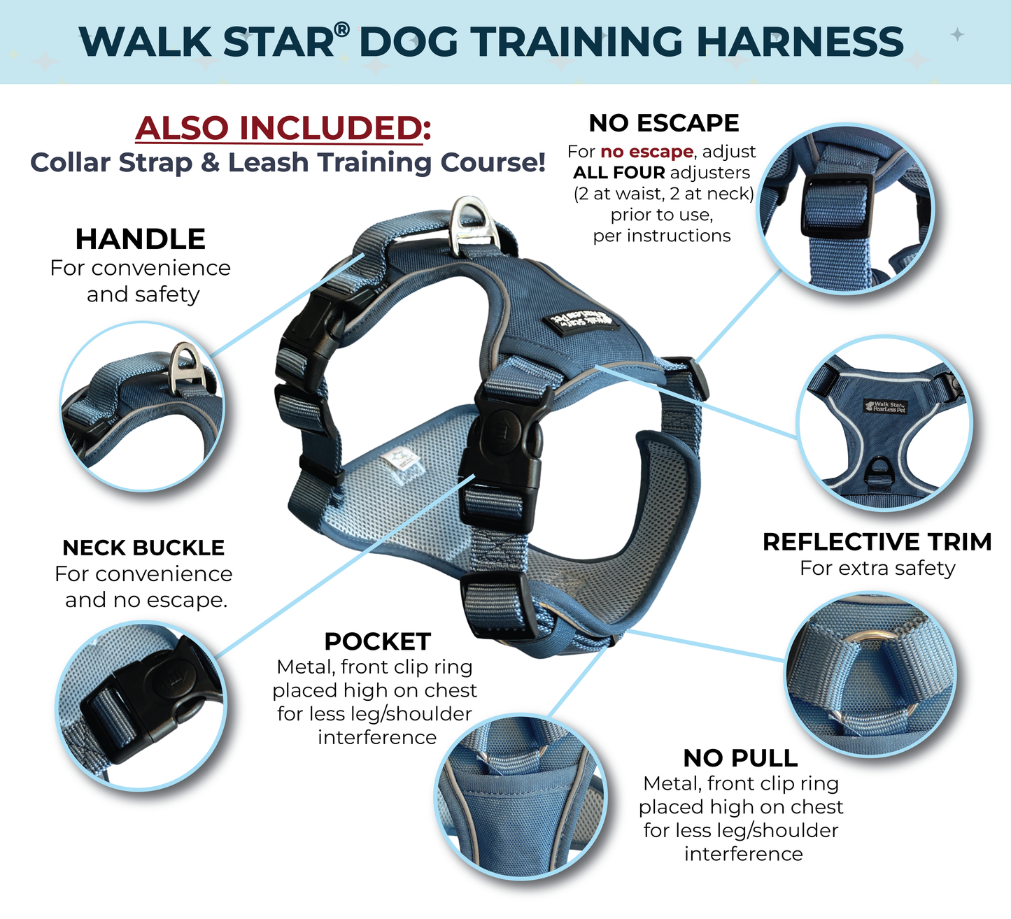 75% off! Walk Star Dog Training Harness