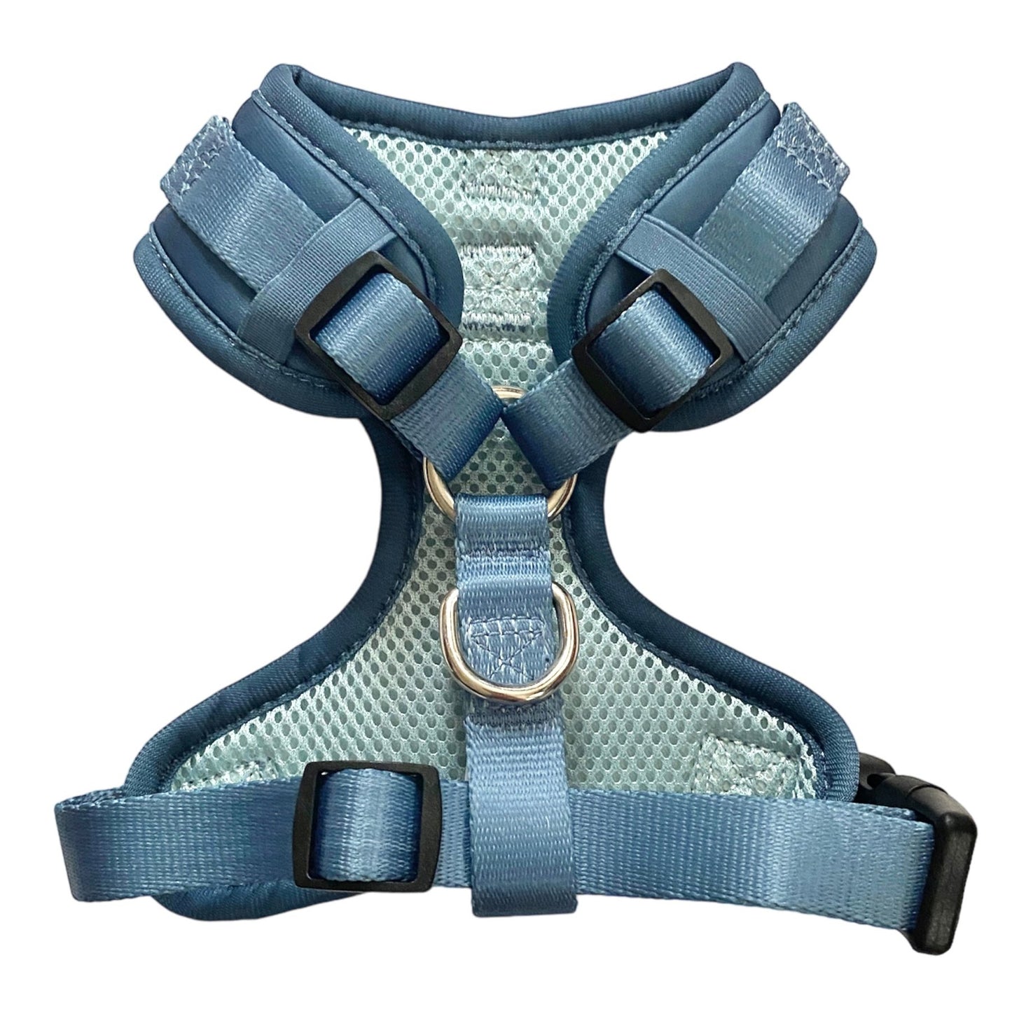 an image of the back clip harness from fearless pet for extra small, small and medium dog escape proof harness
