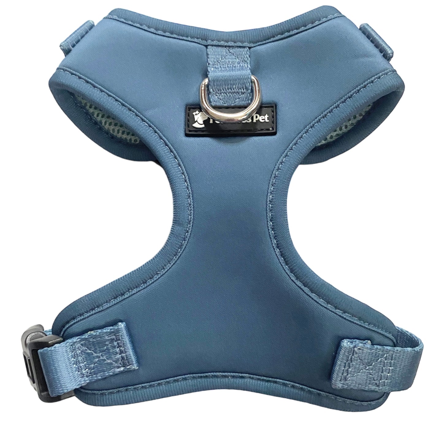 a front view of a no pull dog harness for toy and mini dogs from fearless pet
